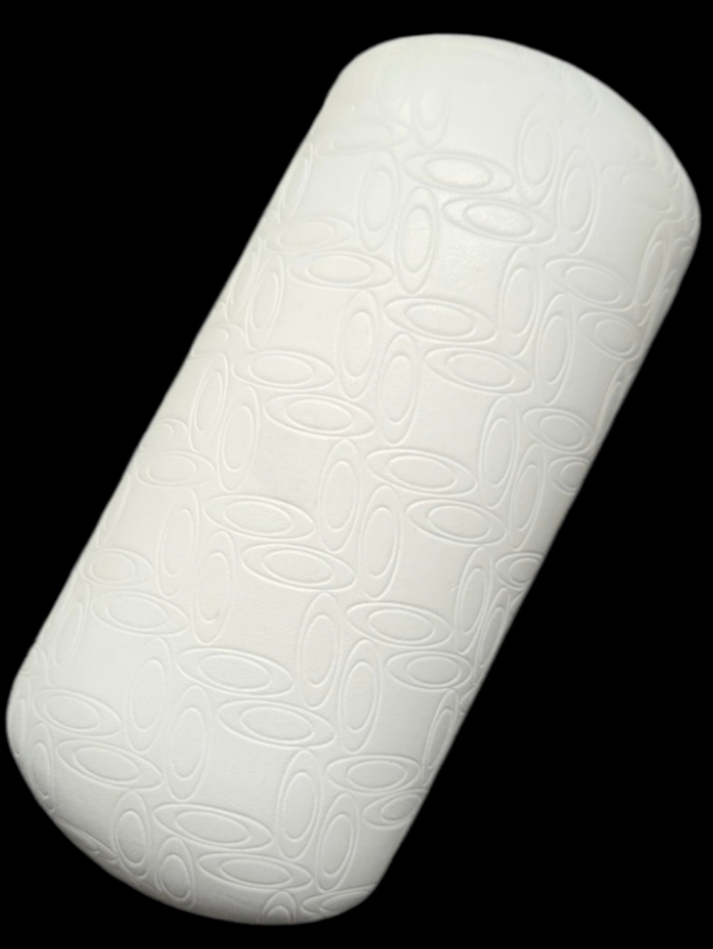 Oakley White Textured Faux Leather Clamshell Sunglasses Hard-Shell Case